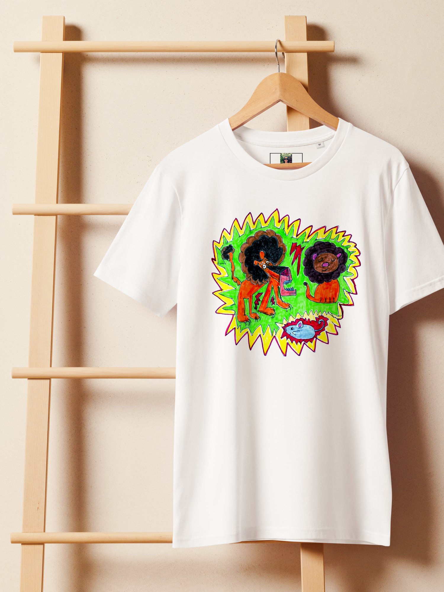 Lively Lions Organic T-Shirt product image (11)