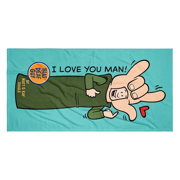 I Love You Man! Beach Towel product image (2)