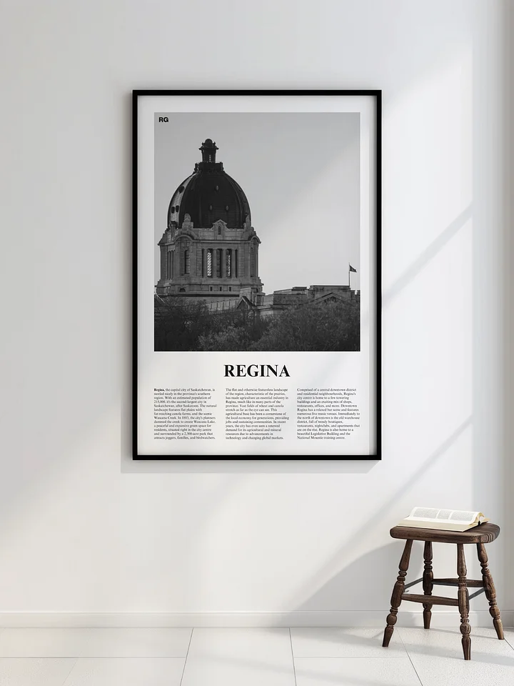 Regina 01 Newspaper Poster | Framed product image (2)