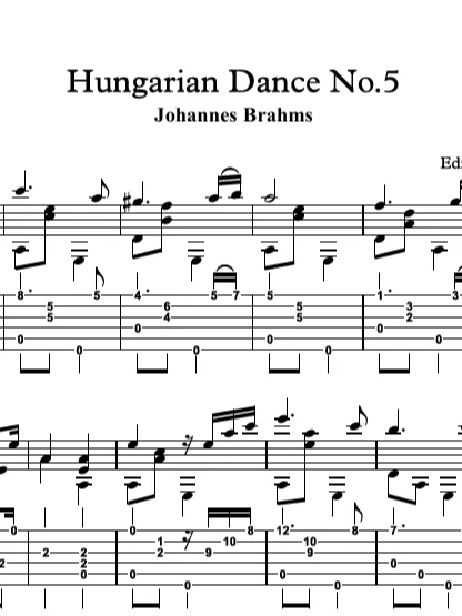 Hungarian Dance No. 5 by Johannes Brahms product image (2)