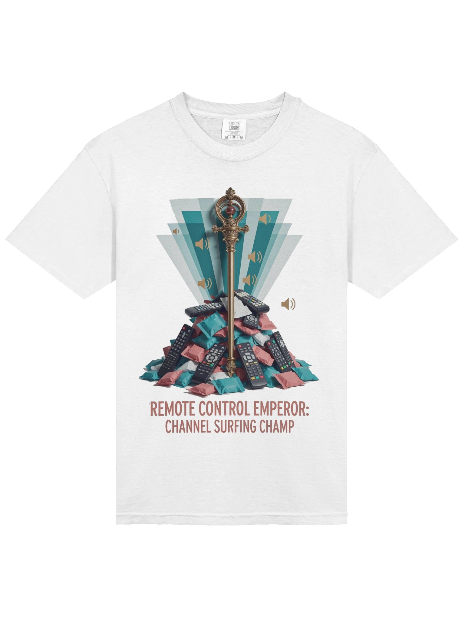 Remote Control Emperor T Shirt, Channel Surfing Champ Mug, Funny Dad Gift product image (3)