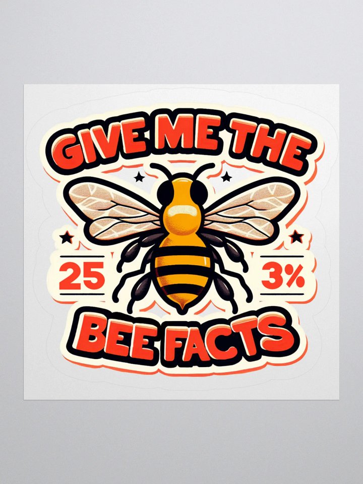 Bee Facts Sticker product image (1)