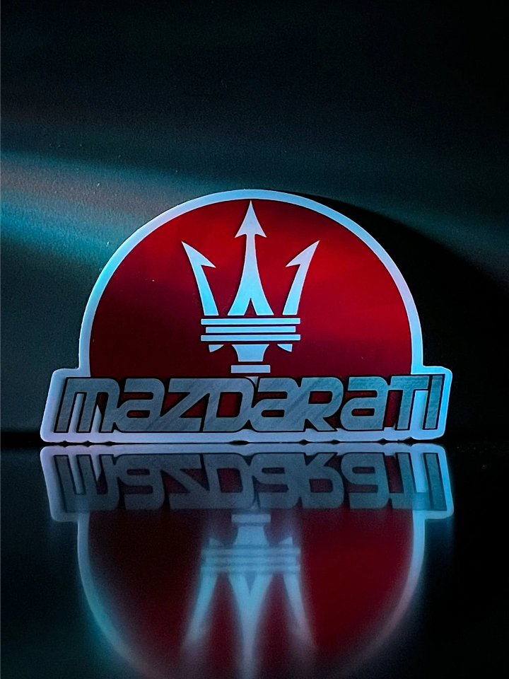 Mazdarati - Diecut Mazda Maserati Decal product image (1)