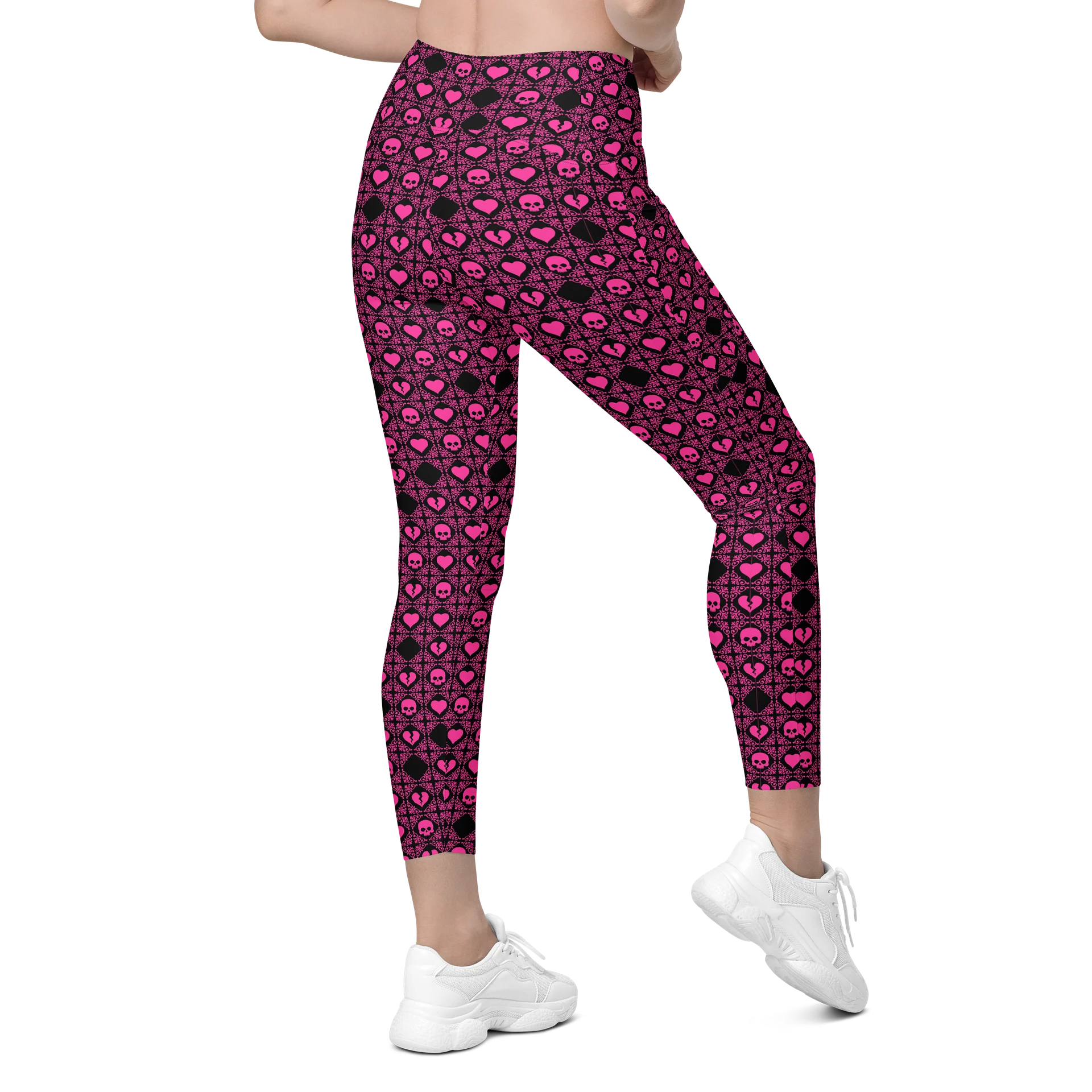 Heart and Skull Leggings with Pocket product image (9)