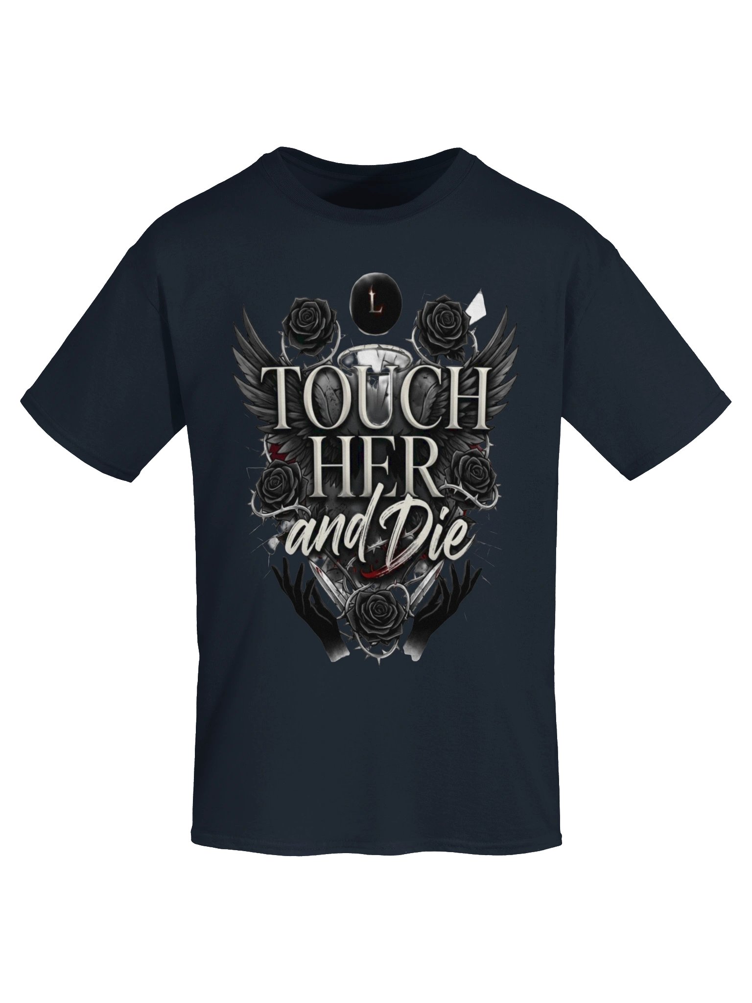 Touch Her and Die Possessive Dark Romance T-Shirt for Villain Lovers product image (5)