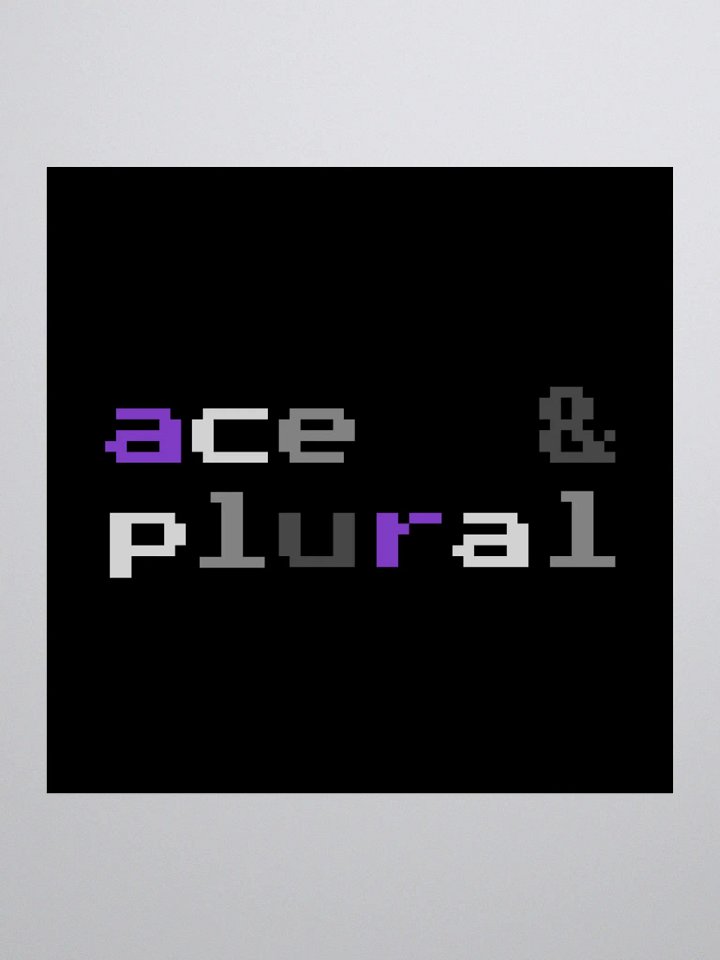 Ace & Plural Sticker (Retro Pixel Style) product image (3)