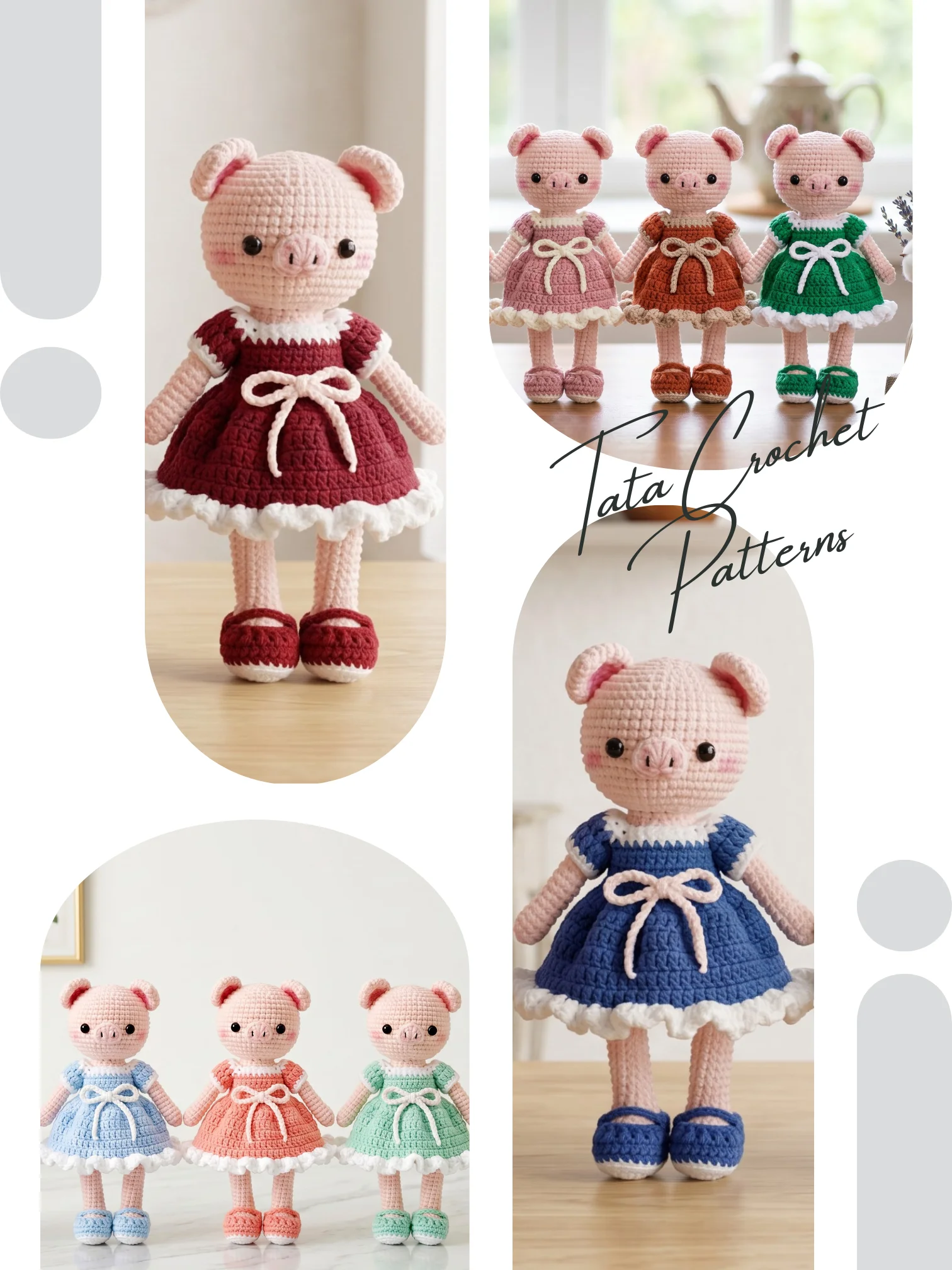 Penny the Studious Piggy – Amigurumi Crochet Pattern | Digital Download PDF product image (3)