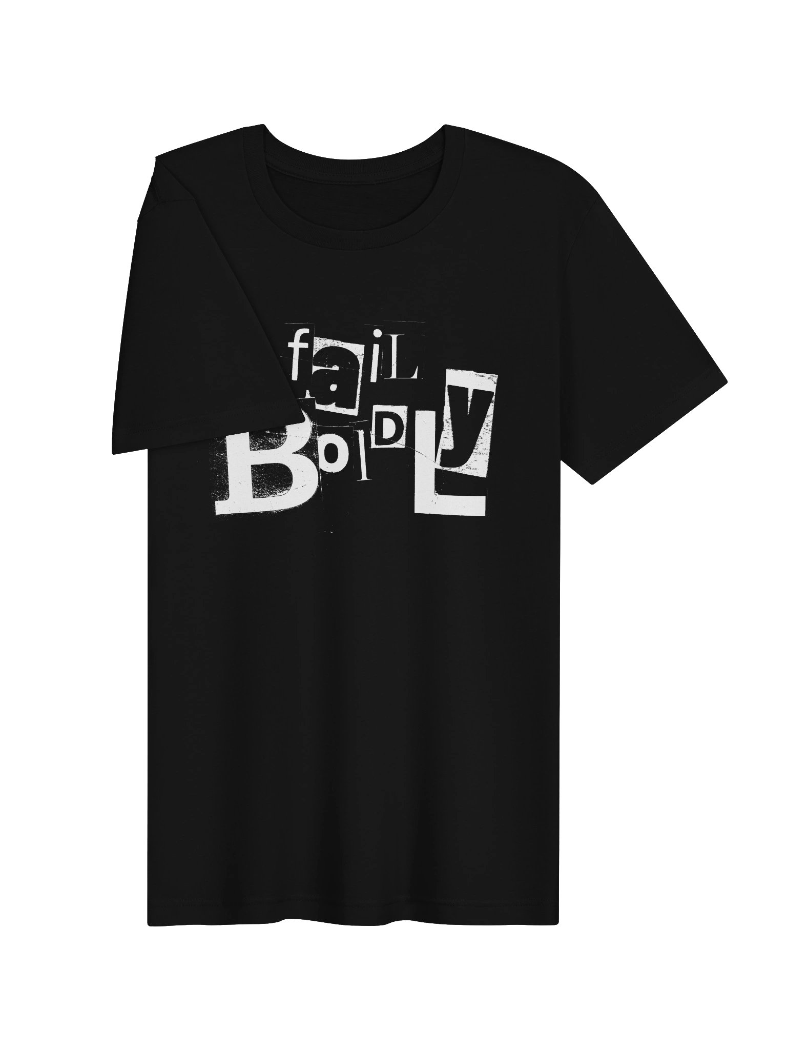 fail boldly unisex tee [blk] product image (2)