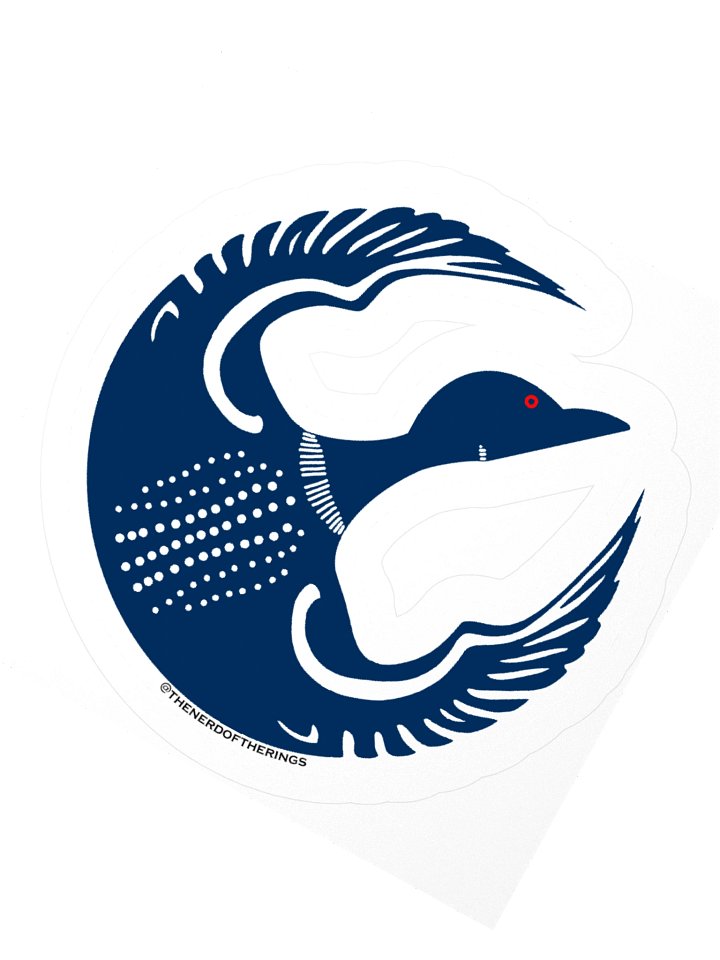 Rebel Loon Sticker - Dark Blue & White product image (4)