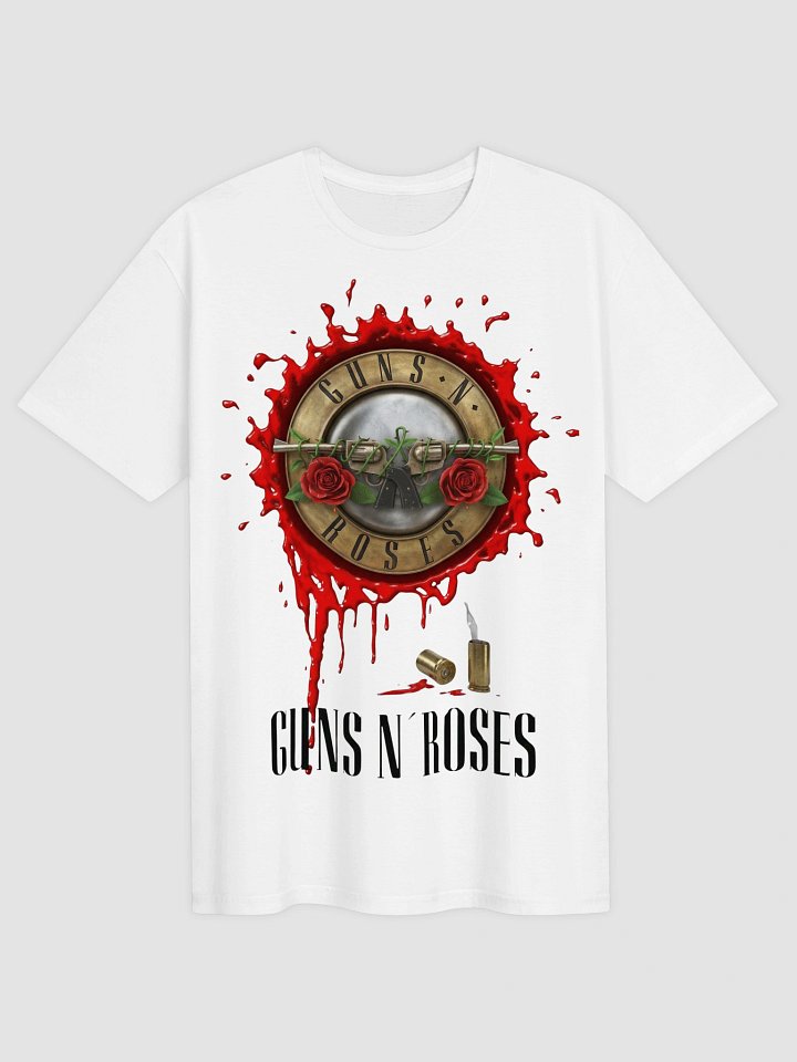 Guns N Roses Graphic Tee | Bullet Roses Crest Design | Appetite for Destruction Era Vintage Rock Shirt product image (1)