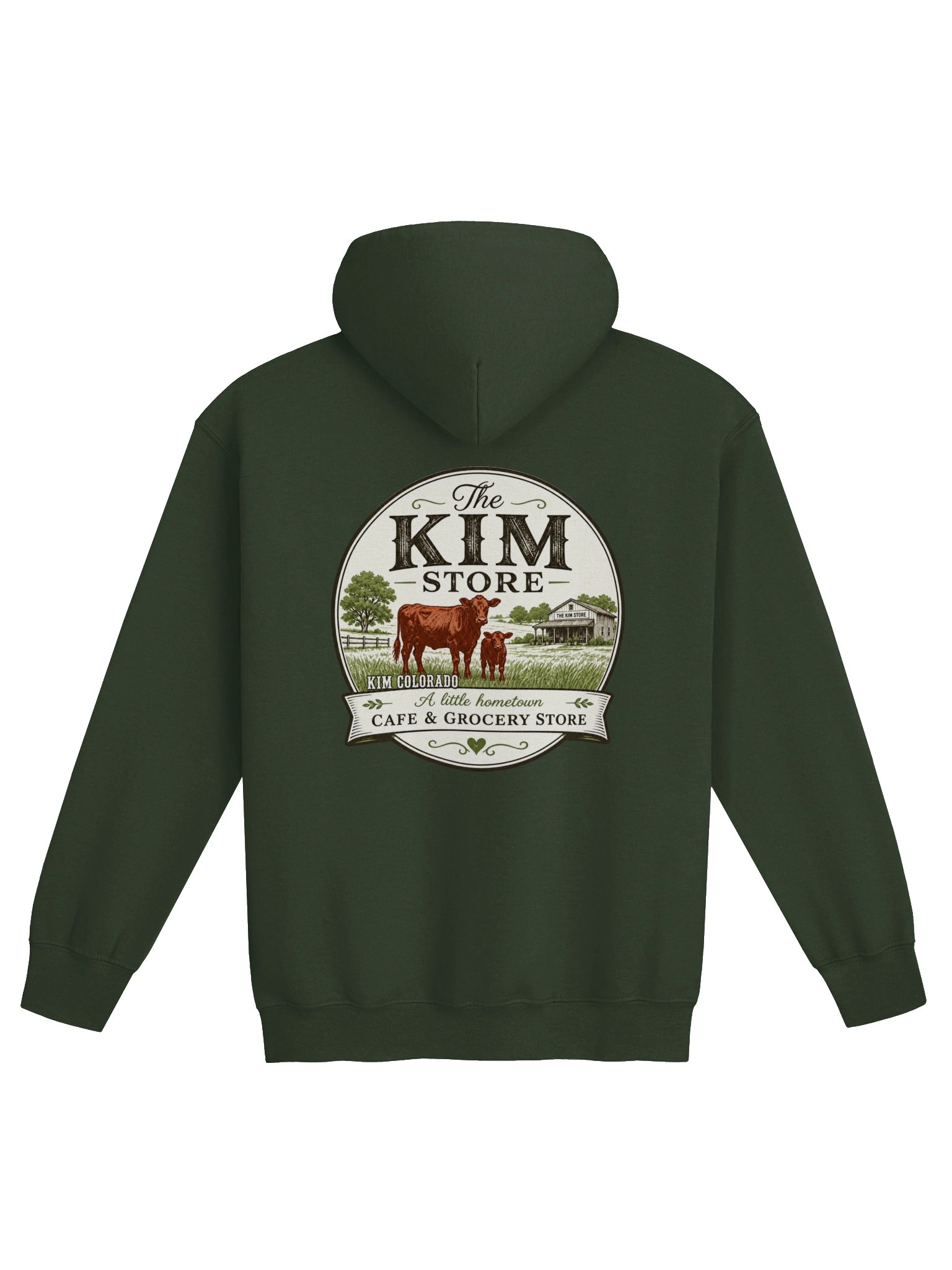 Angus - The Kim Store Zip Hoodie Sweater - Design on Back product image (1)