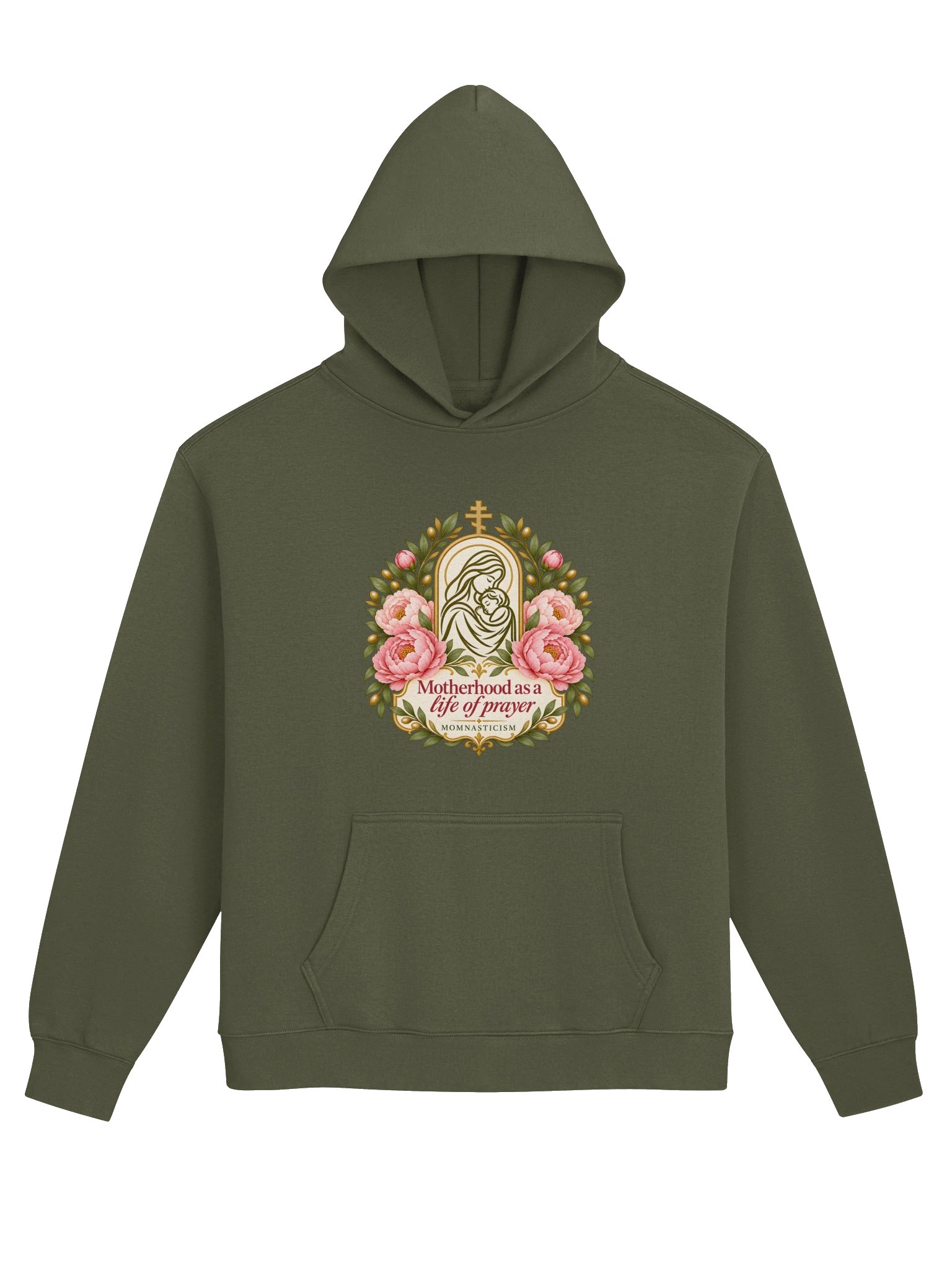 Motherhood as a Life of Prayer | Peony Hoodie product image (1)