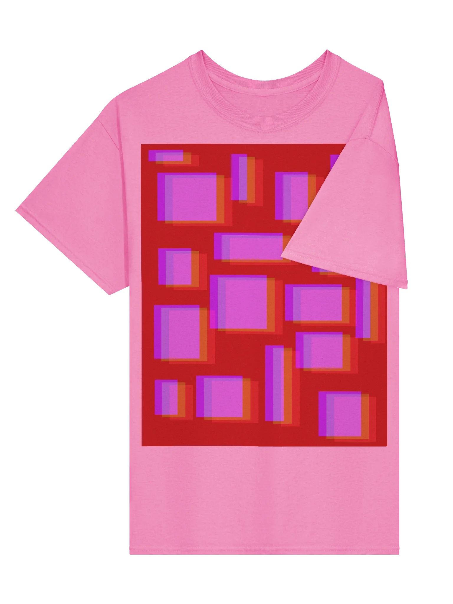 Vibrant Layered Rectangles T-Shirt product image (3)