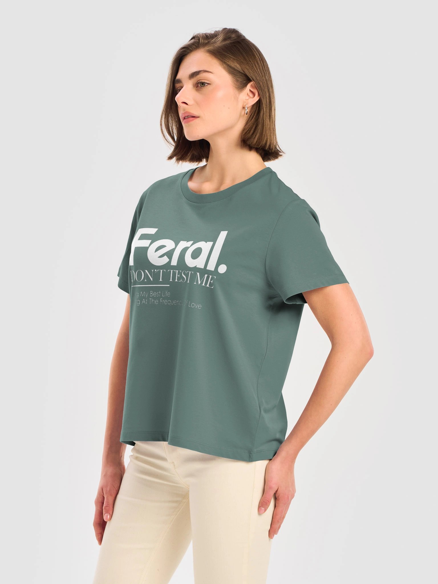 Feral — Vibing at the Frequency of Love --Women's Organic Tee product image (24)