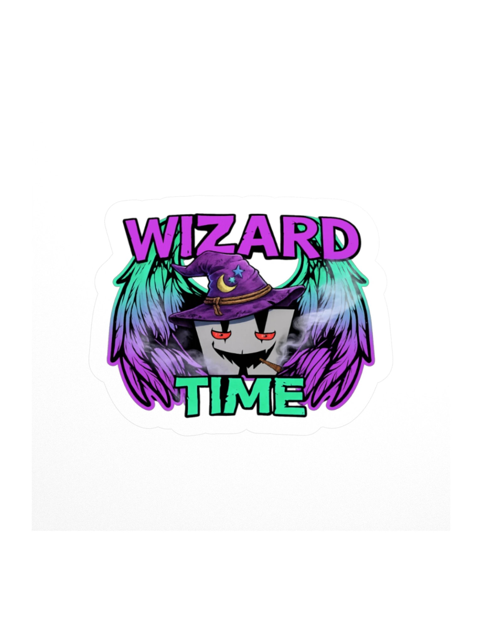 Wizard Time + Wizard Hat Wings Sticker product image (1)