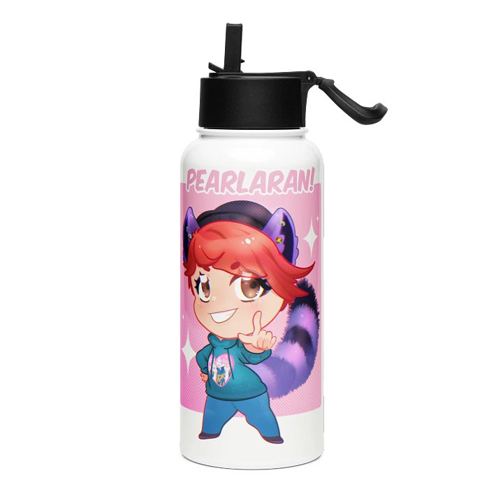 Raccoon Pearl Stainless Steel Water Bottle product image (1)