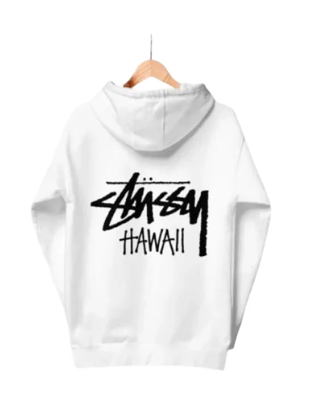 Stussy Hawaii Hoodie White product image (1)