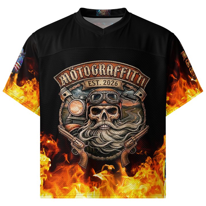 MötoGraffitti MotoMan Football Jersey product image (1)