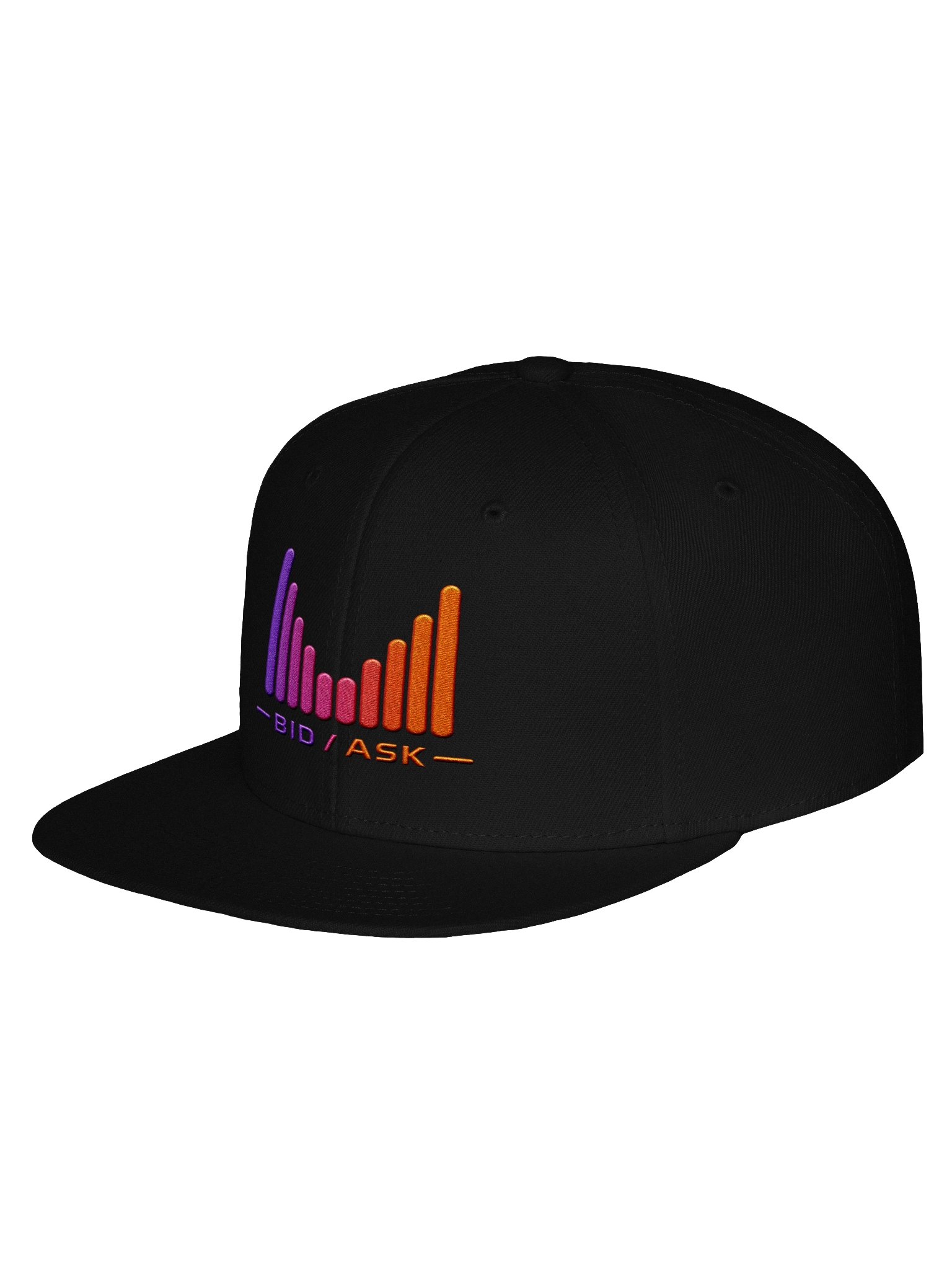 Bid / Ask Embroidered Black Hat product image (2)